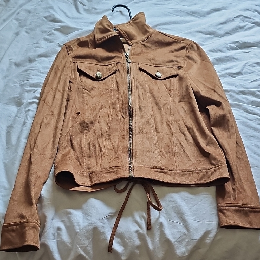 Women's Tan Suede Jacket